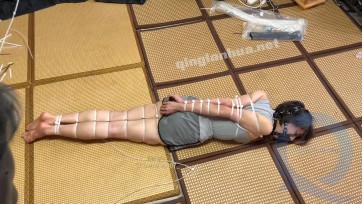 【零零柒】扎带直臂并腿极限驷马堵嘴放置折磨